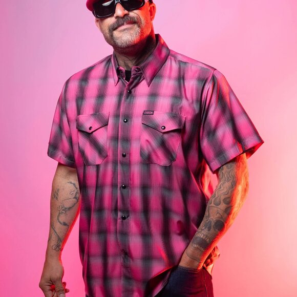 Dixxon x KEEP A BREAST - 13% BCA - Collab Short Sleeve Bamboo Shirt - Men's M - Picture 6 of 10